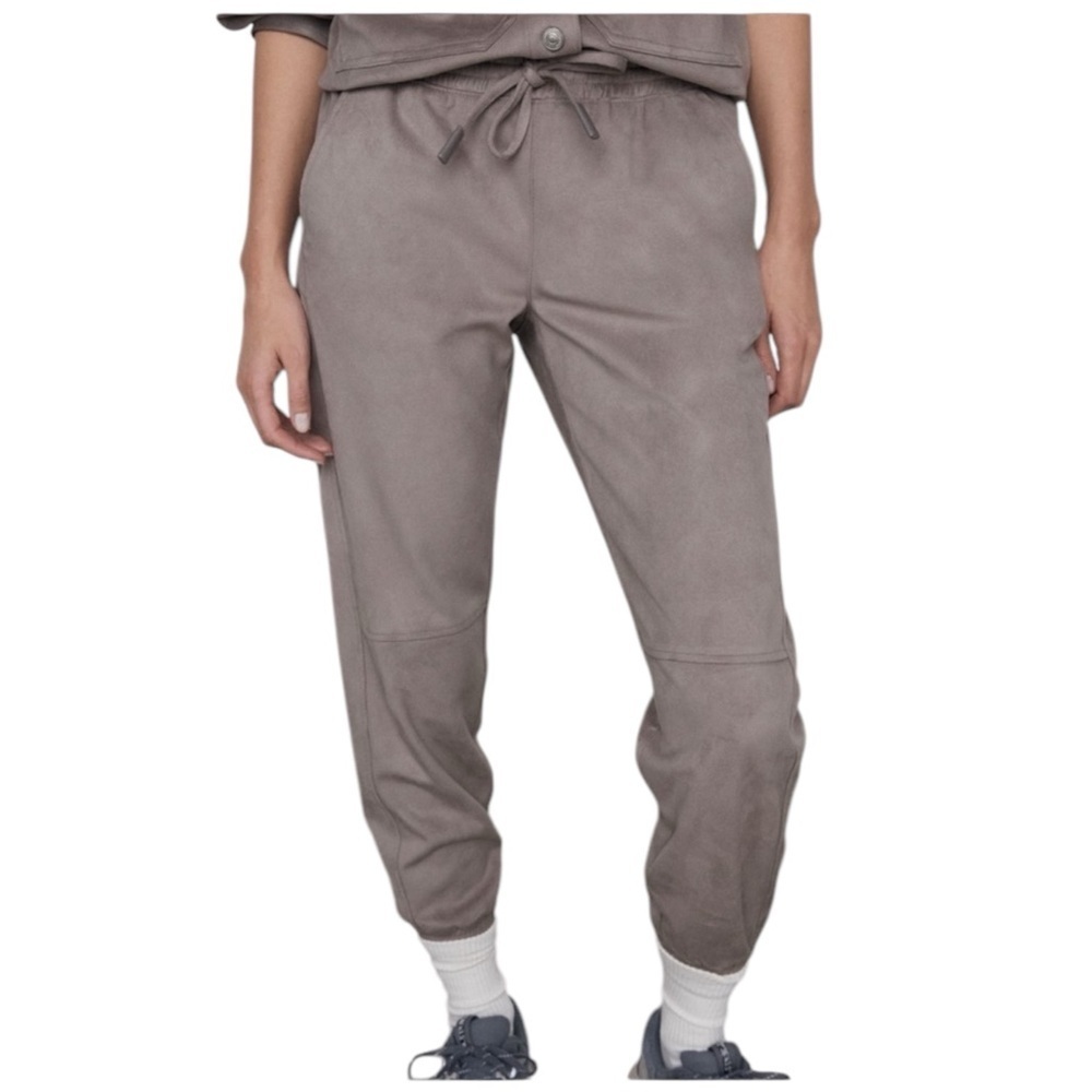 ZARA Women’s Beige Faux Suede Joggers SZ XL EUC